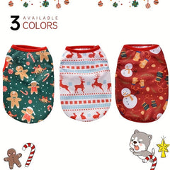 Christmas Pet Shirt Dog Vest For Medium Sized Dog And Cat