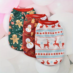 Christmas Pet Shirt Dog Vest For Medium Sized Dog And Cat