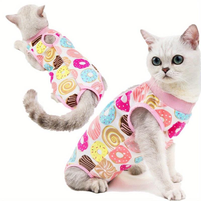 Cat Recovery Suit Pet Surgery Recovery Vest Anti Licking Cat Clothes