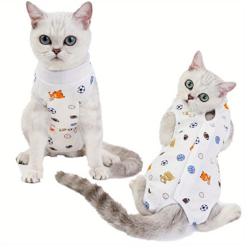Cat Recovery Suit Pet Surgery Recovery Vest Anti Licking Cat Clothes