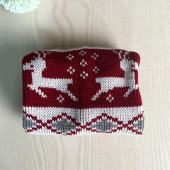 Turtleneck Knit Christmas Graphic Pet Dog Sweater Coat Apparel