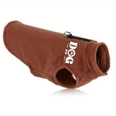 Soft Dog Fleece Sweater Hoodie Pet Winter Coat Sleeveless Coat DOG
