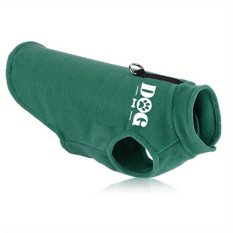Soft Dog Fleece Sweater Hoodie Pet Winter Coat Sleeveless Coat DOG