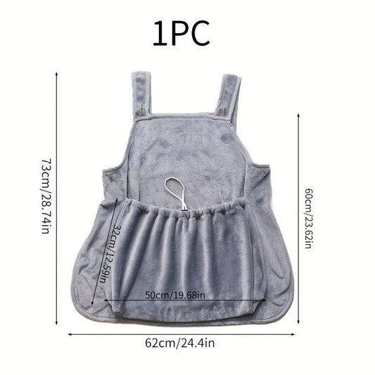 Pet Carrier Apron for Small Pets with Chest Bag and Sleeping Pocket