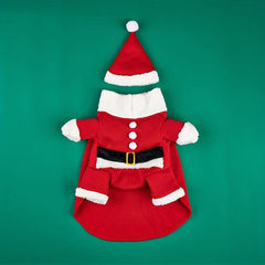 Santa Claus Pet Suit for Winter Festive Look