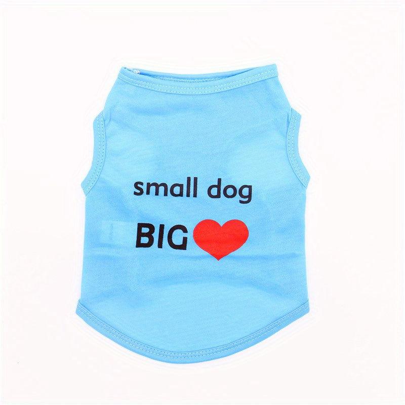 Heart Printed Dog Vest for Summer