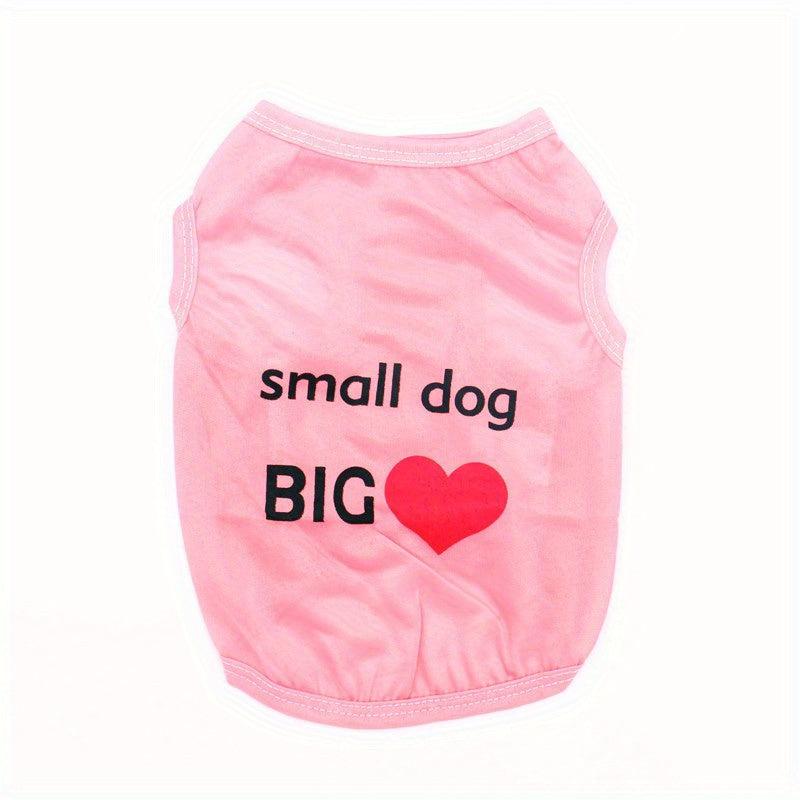 Heart Printed Dog Vest for Summer