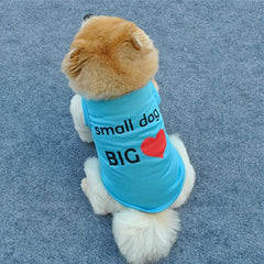 Heart Printed Dog Vest for Summer