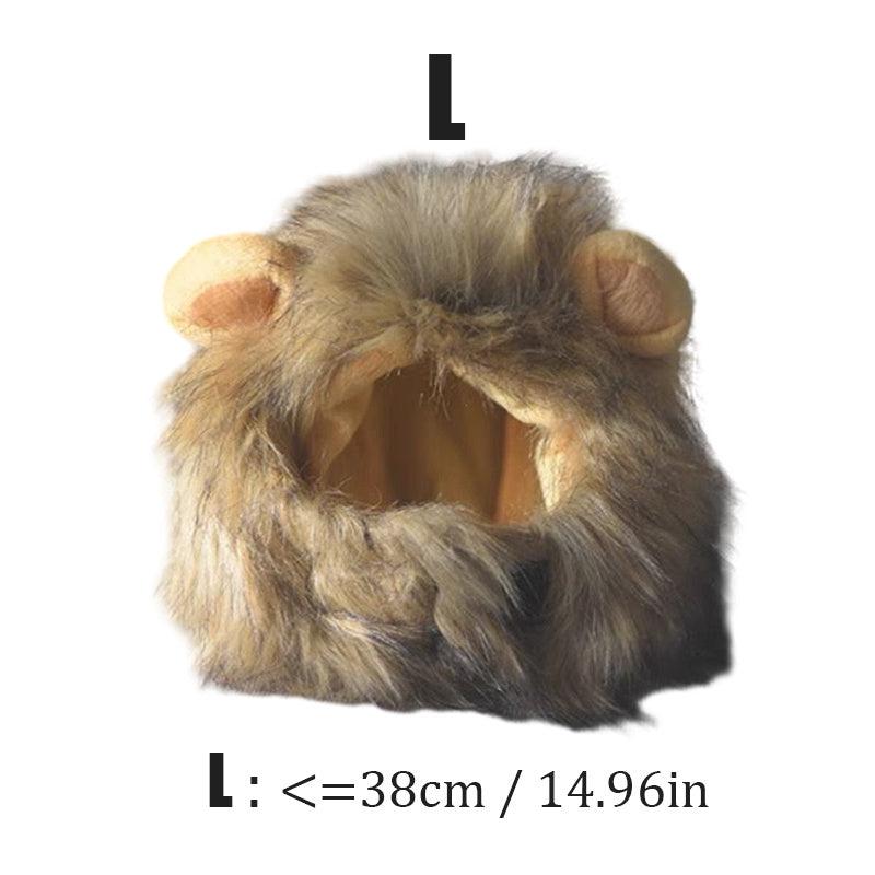 Lion Mane Pet Wig Costume for Dogs and Cats - Fun and Hilarious Look