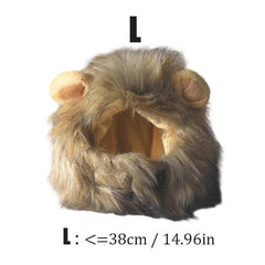 Lion Mane Pet Wig Costume for Dogs and Cats - Fun and Hilarious Look
