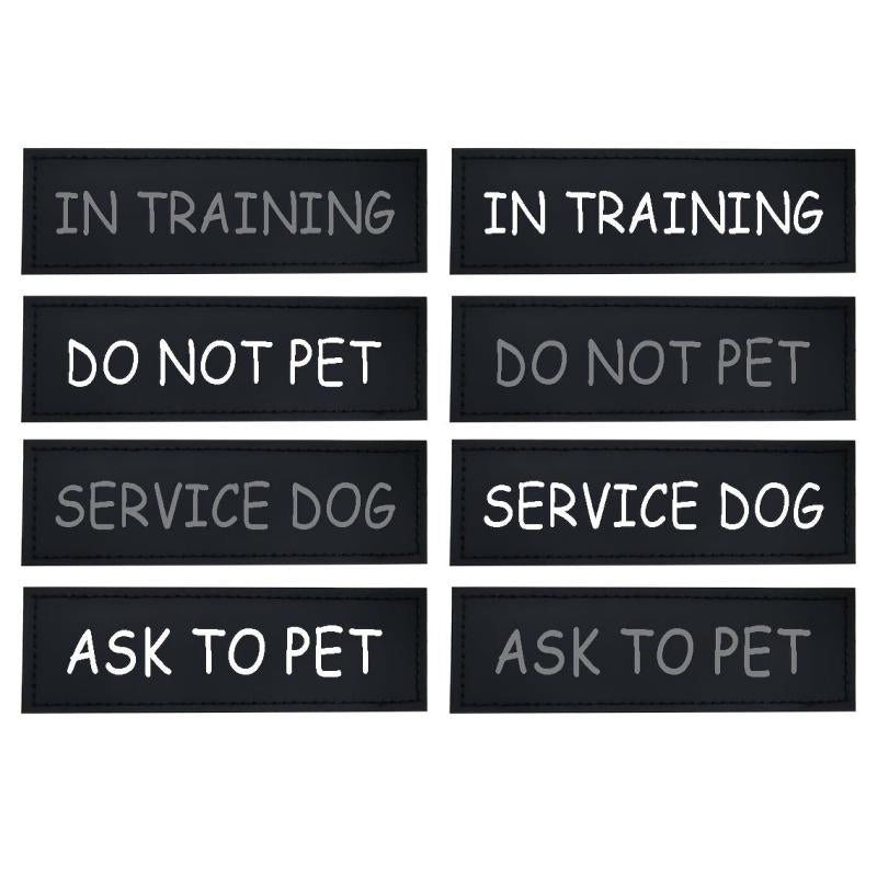 Reflective Service Dog in Training Vest with Do Not Pet Patch