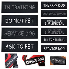 Reflective Service Dog in Training Vest with Do Not Pet Patch