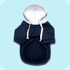 Winter Dog Hoodie Sweatshirts Printing Dog Sweater With Pockets