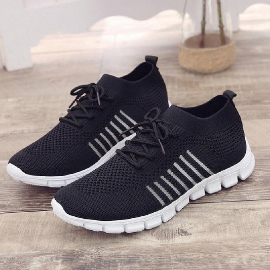 Women's Breathable Lace Up Running Shoes Lightweight & Anti skid Sneakers