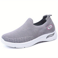 Women's Knit Sock Sneakers Slip On Walking Shoes Comfy Low Top Outdoor Sports