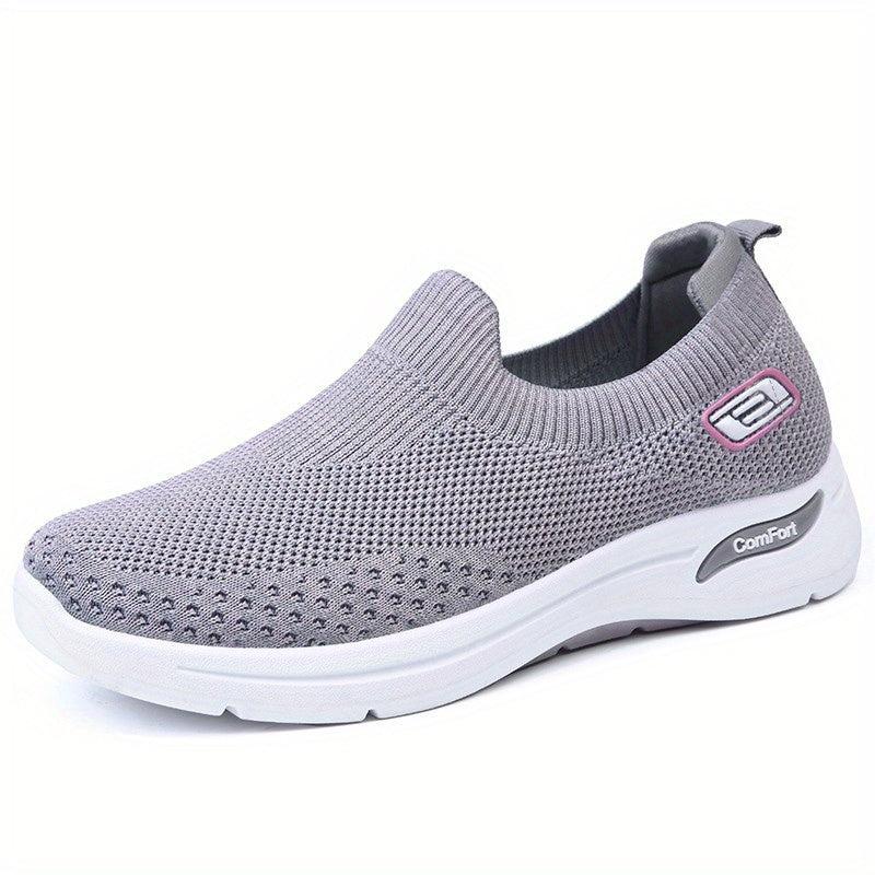 Women's Knit Sock Sneakers Slip On Walking Shoes Comfy Low Top Outdoor Sports