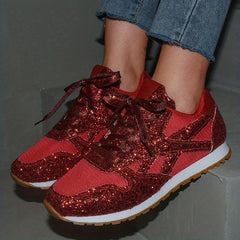 Glitter Sequins Sports Shoes Low Top Sneakers