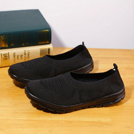 Women's Casual Sock Sneakers Slip On Walking Flats Low Top Shoes