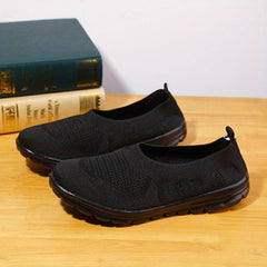 Women's Casual Sock Sneakers Slip On Walking Flats Low Top Shoes