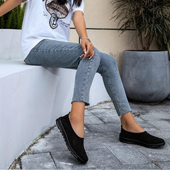 Women's Casual Sock Sneakers Slip On Walking Flats Low Top Shoes