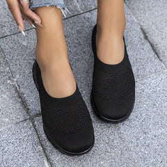 Women's Casual Sock Sneakers Slip On Walking Flats Low Top Shoes