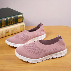 Women's Casual Sock Sneakers Slip On Walking Flats Low Top Shoes