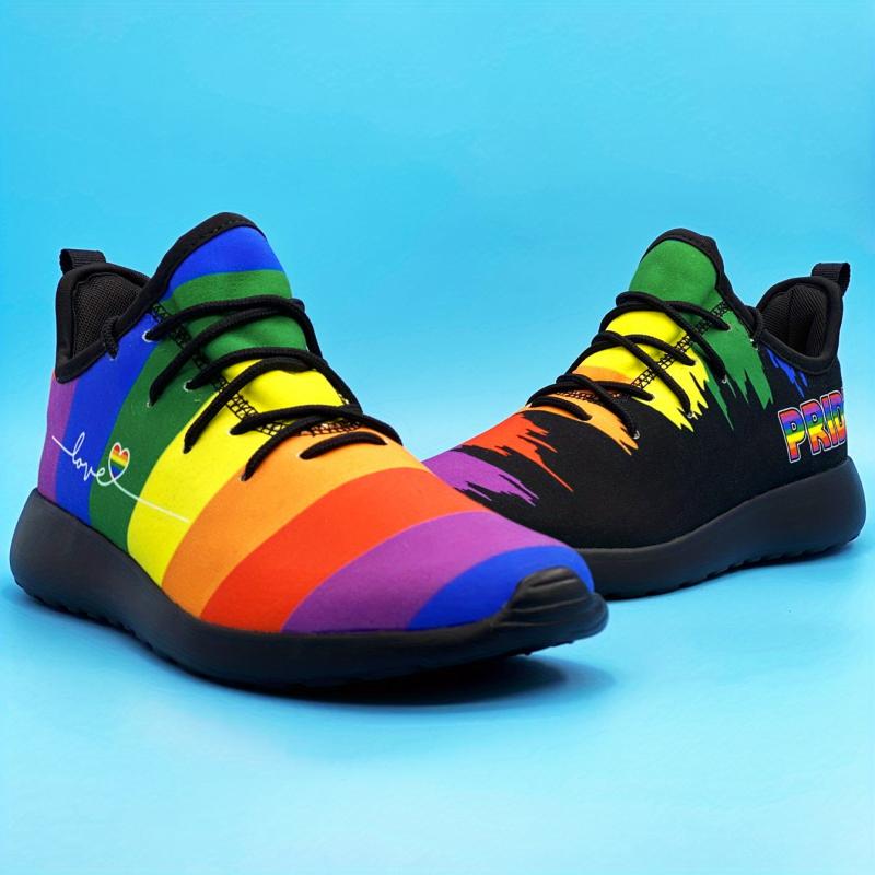 Pride Month Women's Letter Decor Sneakers