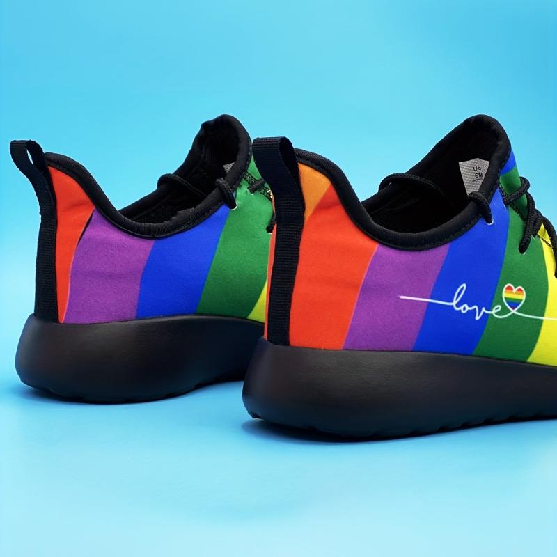 Pride Month Women's Letter Decor Sneakers