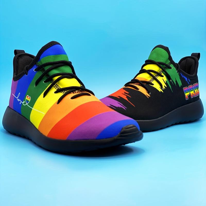 Pride Month Women's Letter Decor Sneakers