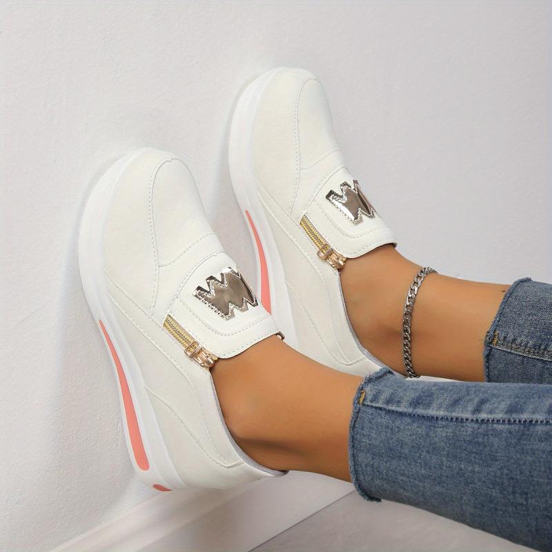 Women's Casual Platform Slip On Sneakers