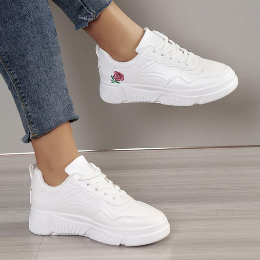 Women's Platform Sports Shoes Low Top Walking Sneakers