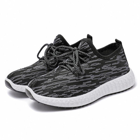 Women's Knitted Road Running Shoes Lightweight & Breathable Lace Up Sports Shoes