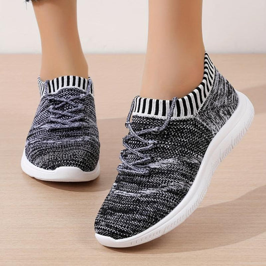 Women's Knitted Running Shoes Lightweight Low Top Sneakers