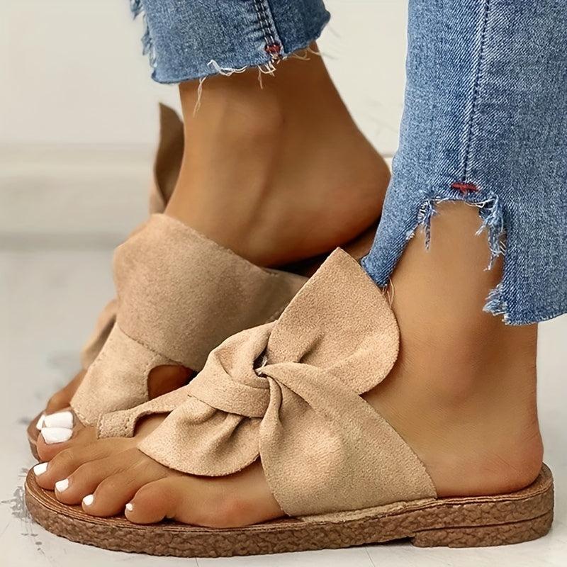 Women's Open Toe Knot Flats Sandals Bohemian Slippers