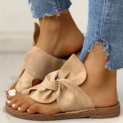 Women's Open Toe Knot Flats Sandals Bohemian Slippers