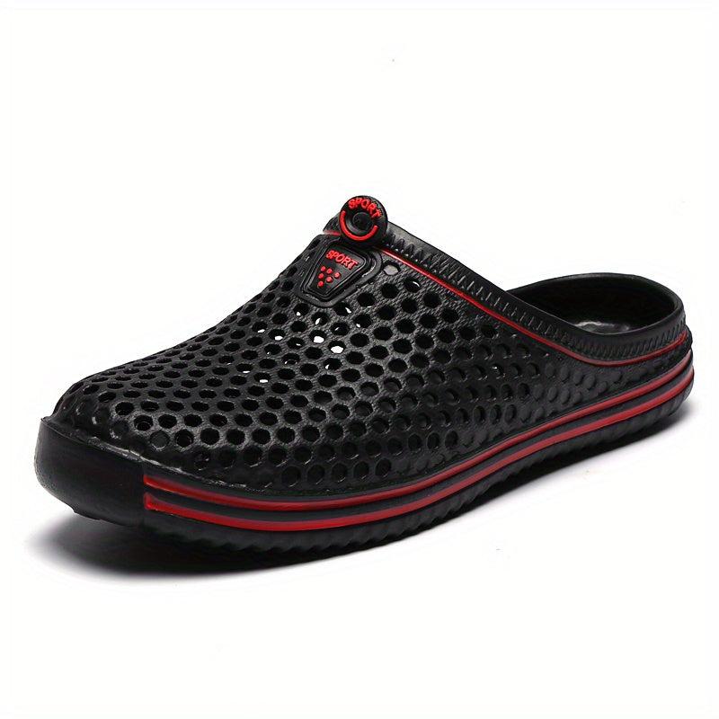 Women's Hollow Out Flat Clogs Closed Toe Breathable Non Slip Garden Mules