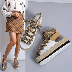 Platform Wedge Gladiator Sandals for Women