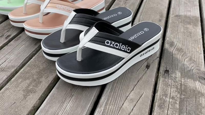 Women's Platform Flip Flops Non Slip Outdoor Slide Shoes