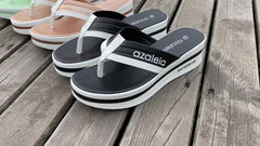 Women's Platform Flip Flops Non Slip Outdoor Slide Shoes