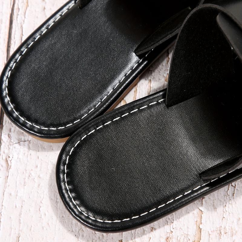 Women's Flower Decor Slide Sandals Open Toe Casual Beach Shoes
