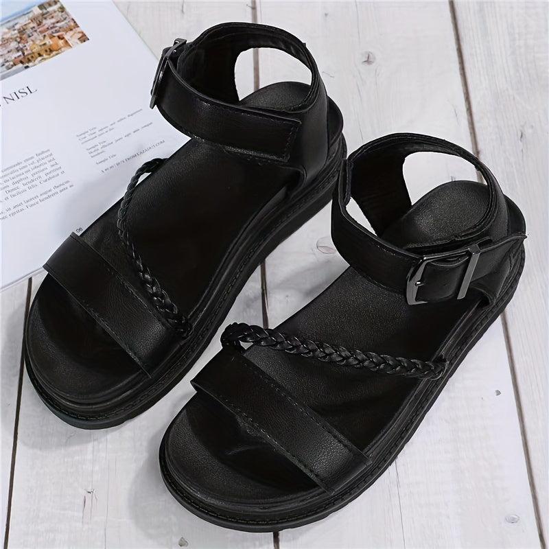 Women's Braided Band Platform Sandals