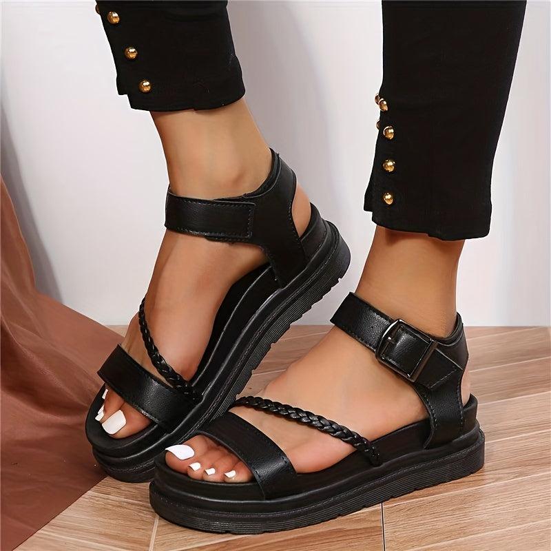 Women's Braided Band Platform Sandals