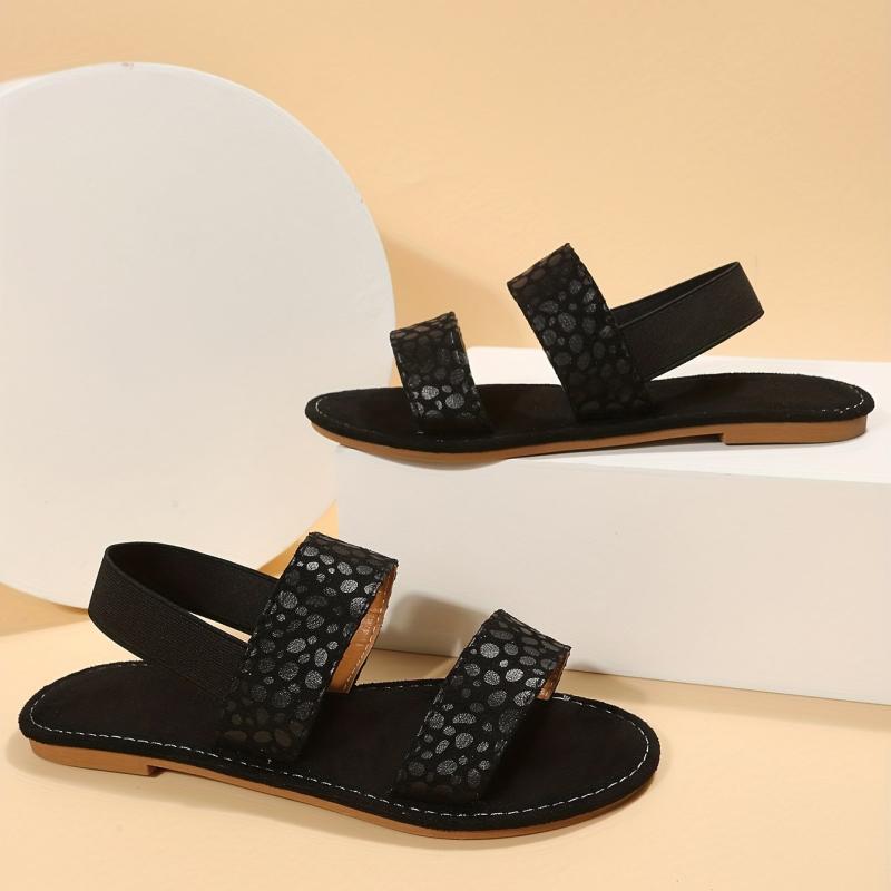 Women's Casual Flat Sandals Comfy Open Toe Slip On Shoes