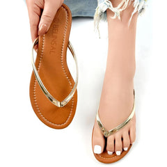 Women's Flat Flip Flops Lightweight Open Toe Slip On Shoes