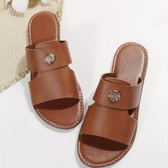Women's Casual Slide Sandals Open Toe Non Slip Shoes