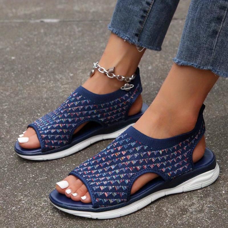Breathable Cut Out Platform Slip On Sandals for Women