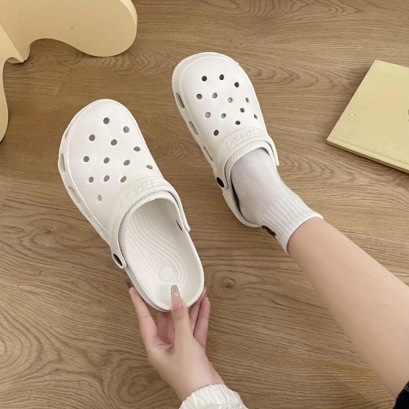 Women's Hollow Out Closed Toe Clogs Sandals Anti-slip Slippers