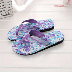 Women's Camo Flip Flops Comfy Sandals for Summer