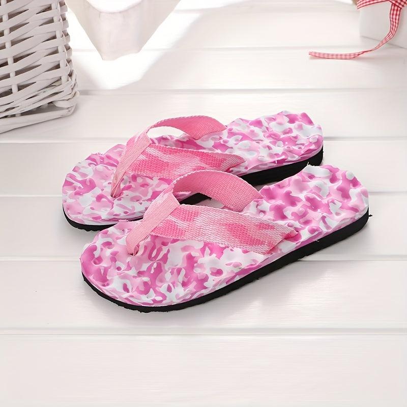 Women's Camo Flip Flops Comfy Sandals for Summer