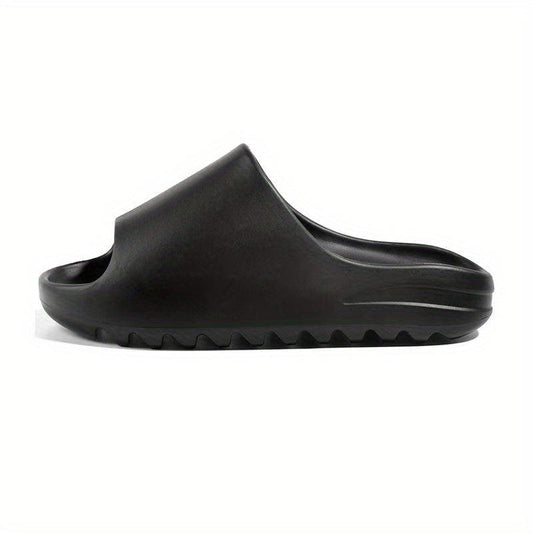 Women's Solid Slides Lightweight Open Toe Slip On Shoes